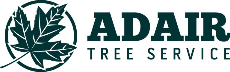 Adair Tree Service Leaf Logo with Text web 768x241